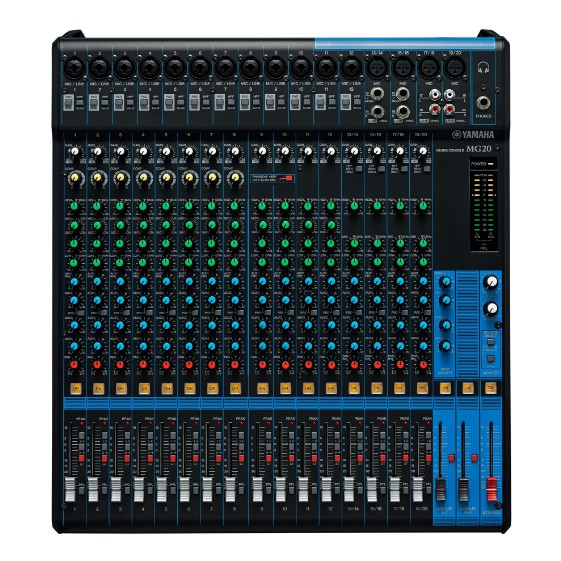 Yamaha MG20 Mixer Console 20-Channel  Max.16 Mic / 20 Line Inputs (12 mono + 4 stereo) / 4 GROUP Bus 1 St มิกเซอร์