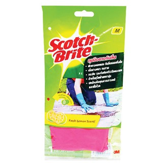 ราคาพิเศษ!! สก๊อตช์-ไบรต์ ถุงมือยางกันลื่น ขนาด M คละสี Scotch-Brite 3M Nonslip Rubber Gloves Size Middle