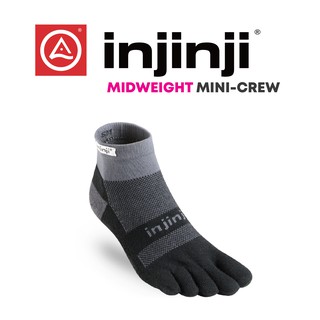 Injinji Midweight Mini-Crew ถุงเท้าวิ่งแยกนิ้ว