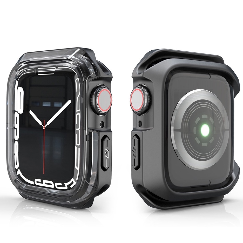 For Apple Watch Case ใหม่ แข็งแรง เสื้อเกราะ เคส applewatch กีฬา TPU+PC Apple Watch Series 7 se 6 5 4 Size 40mm 41mm 44mm 45mm iwatch Case เคส applewatch series 7 Case