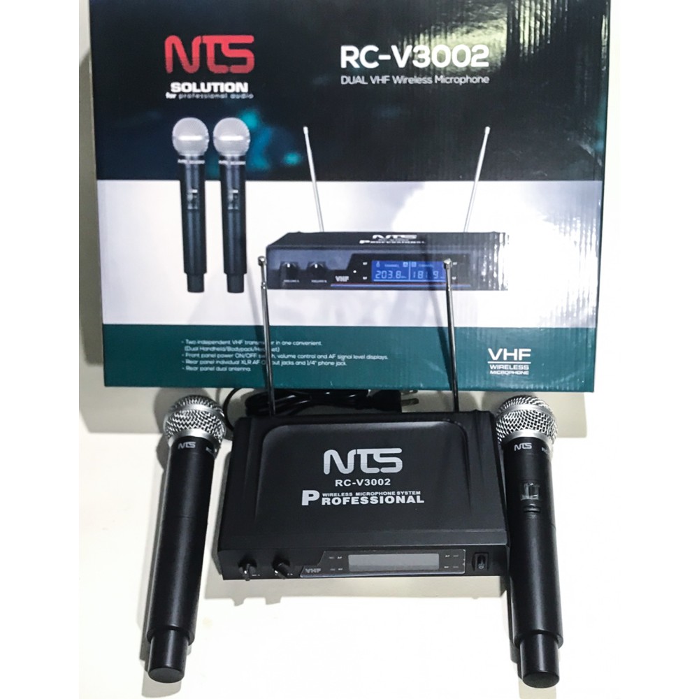 ไมโครโฟนไร้สาย NTS RC-V3002 ไมค์ลอยแบบถือช่วงคลื่น VHF