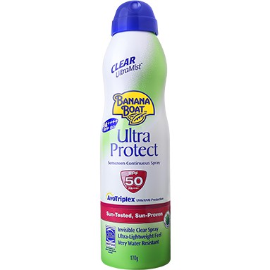 BananaBoat ClearUltraMist UltraProtect SunscreenLotion SPF50PA+++สเปรย์กันแดด 170ml.