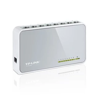 SWITCH HUB (สวิตซ์ฮับ) TP-LINK 8 PORTS (TL-SF1008D) FAST PORT 10/100 Mbps รับประกัน LT
