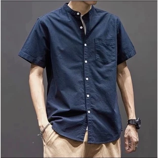 เสื้อเชิ้ตคอจีน ผ้า Oxford by bonne.chance