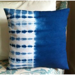 Shibori Indigo Pillow Cover ปลอกหมอนอิง มัดย้อม Pillow case สไตล์ชิโบริ