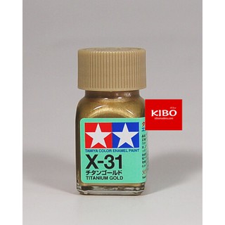 สีสูตรอีนาเมล TAMIYA X-31 Titanium Gold (10 Ml)