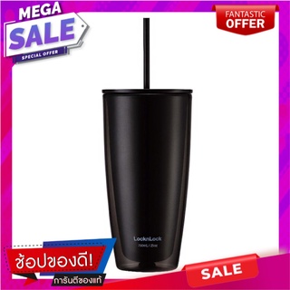 แก้วน้ำ PP 720ml LOCKnLOCK DOUBLE WALL ดำ แก้วน้ำ PP TUMBLER 720ml LOCKnLOCK DOUBLE WALL ดำ