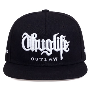 Topi Thug Life หมวกแก๊ป สไตล์ฮิปฮอป สําหรับผู้ชาย และผู้หญิง 2 แพ็ค