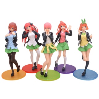 โมเดลฟิกเกอร์ PVC อนิเมะ The Quintessential Quintuplets Kawaii School Uniform Standing Ichika Miku ขนาด 20 ซม.