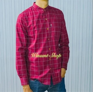 👔เสื้อเชิ้ตคอจีนตารางแขนยาว👔ผ้าoxford ทรงสลิม คัตติ้งเนี๊ยบมากกกก