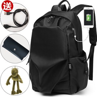ↂ۞Backpack กระเป๋าเป้ผู้ชายใบใหญ่ - ความจุเดินทางเทรนด์แฟชั่นสบาย ๆ กระเป๋าคอมพิวเตอร์นักเรียนมัธยมต้นกระเป๋านักเรียน【เต #6