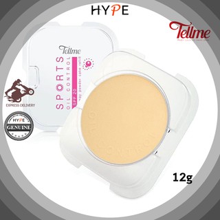 Tellme Sports oil control two-way powder cake SPF20 แป้งเท็ลมี สปอร์ต ออยล์ คอลโทรล ทูเวย์ พาวเดอร์ เค้ก รีฟิล (ม่วง)