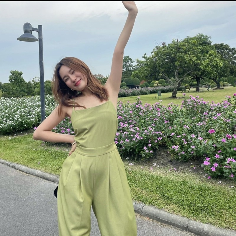 Kiddie Jumpsuit ร้าน knockknockth สี green ไซส์ s