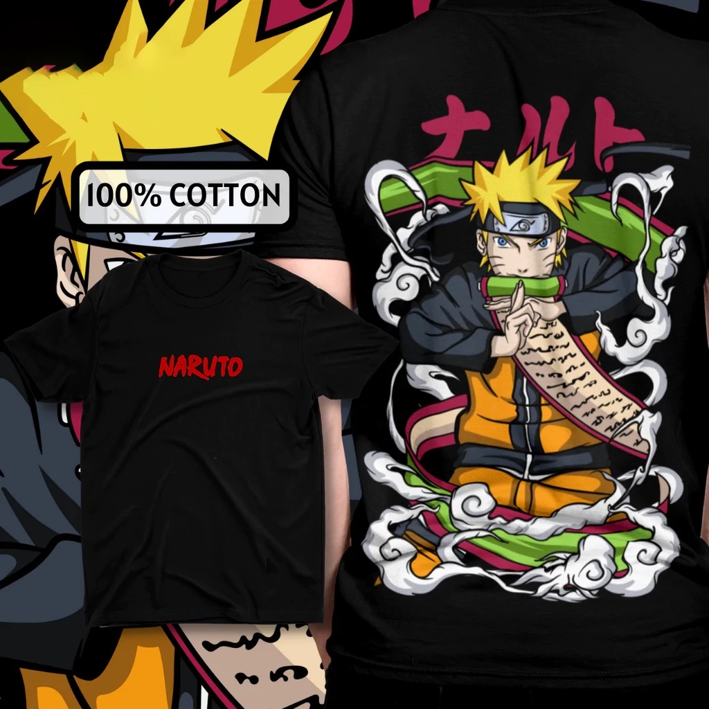 t-shirt for men☈J.SEF Apparel Anime Naruto T shirt Uchiha Itachi Shirt Naruto T-shirt Oversized Top bh เสื้อยืด