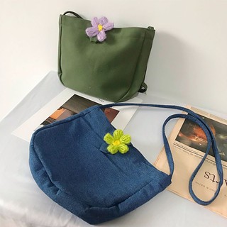 พร้อมส่ง กระเป๋าสะพาย Flower cross bag