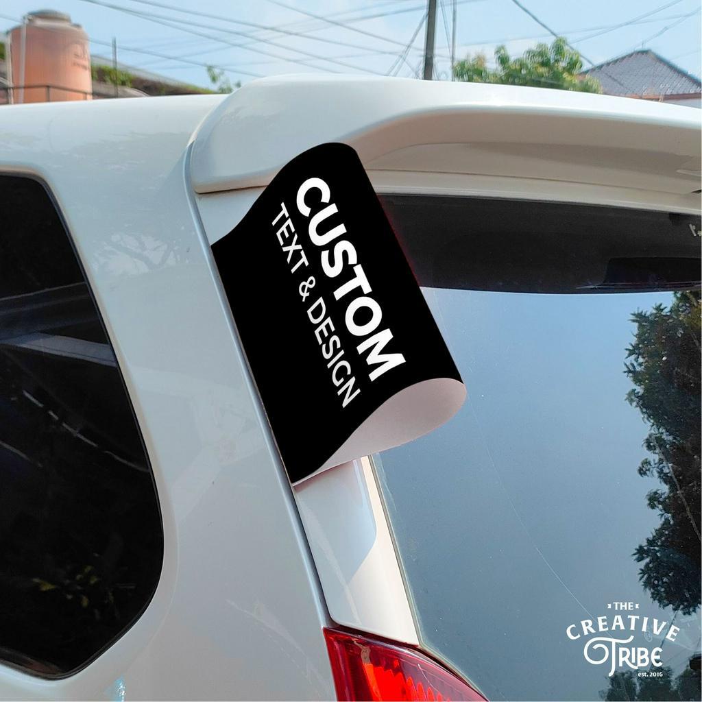 CUSTOM - ป้ายแท็กรถยนต์ - ฝาครอบประตูท้ายรถ Variations - Viral Lego Car Sticker Decorative