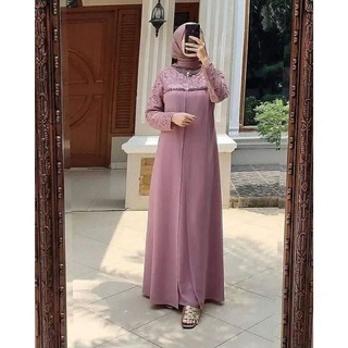 Xxl จัมโบ้! เสื้อคลุม Soraya LUCIA | ของแท้ 100% ADA JUMBO MOSCREPE GAMIS LEBARAN