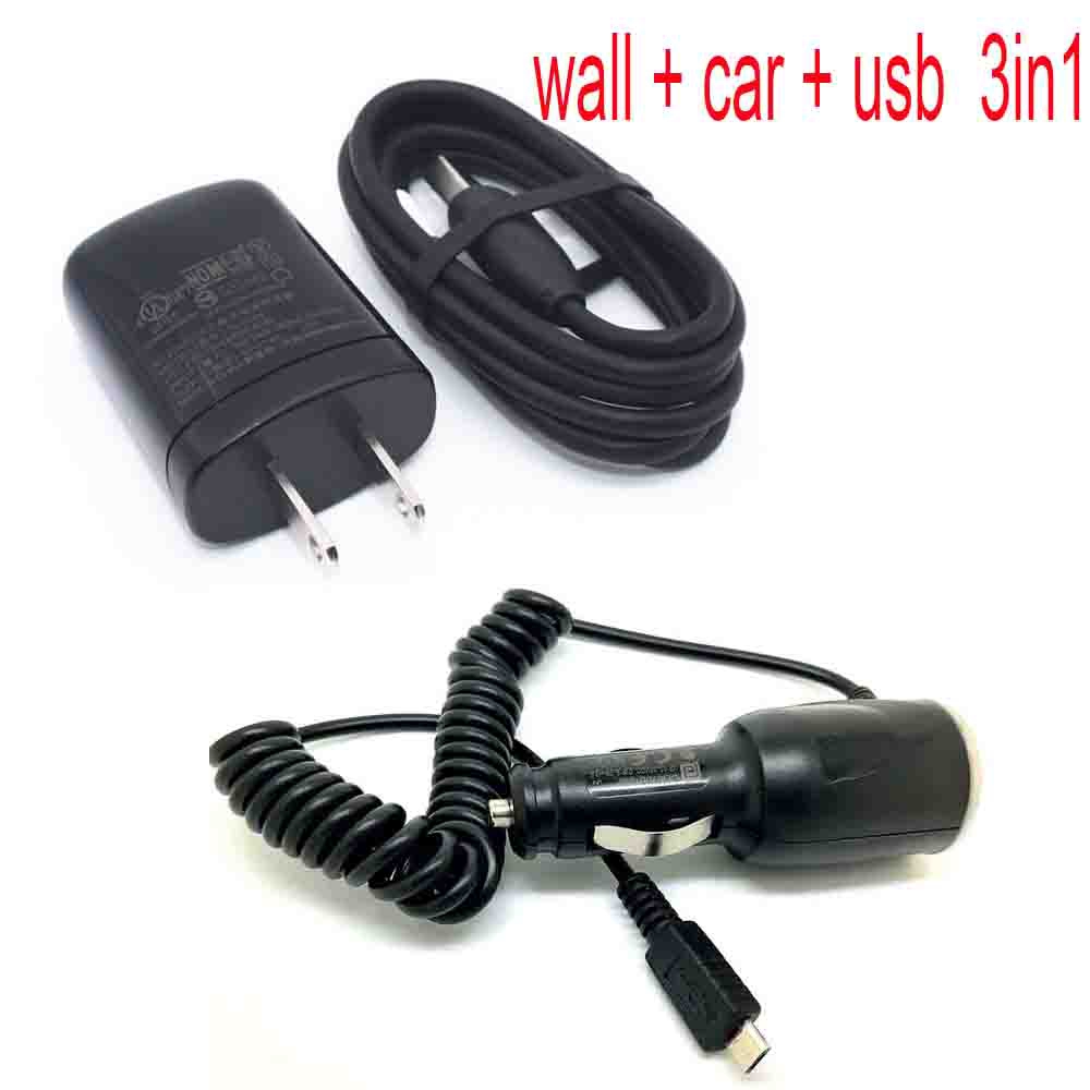 3in1 wall Charger + รถ + สําหรับ HTC One M8 Charger Mains AC USB สําหรับ One Mini One Mini 2 One M7 