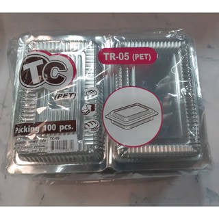 กล่องใส TC-05 บรรจุ 100 ใบ / แพ็ค