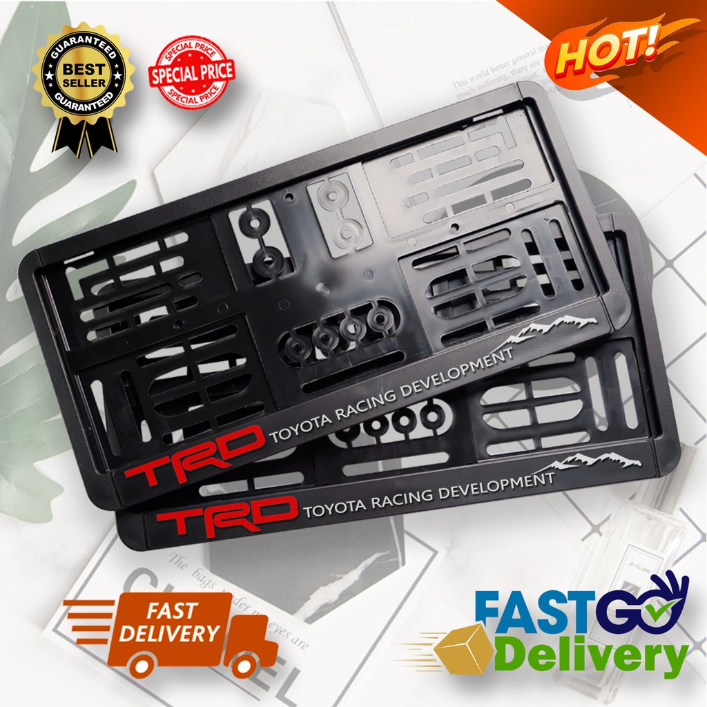 กรอบป้ายTRD Sportivo กรอบป้ายTOYOTA กรอบป้ายทะเบียน กรอบป้ายทะเบียนรถยนต์ กรอบป้ายทะเบียนโตโยต้า กรอ