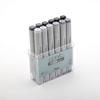 Copic โคปิค คลาสสิก สีเทาเย็น ชุดสี 12 สี st612