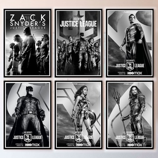 Justice League Zack Snyders POSTER 2021 ภาพสวย คมชัด 33x48 cm