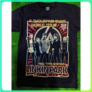 Tee - NtsLinkinParkAThousandSunsเวิลด์ทัวร์เสื้อยืดพิมพ์ลายเสื้อยืดสไตล์ดั้งเดิมสําหรับผู้ชายสามารถ