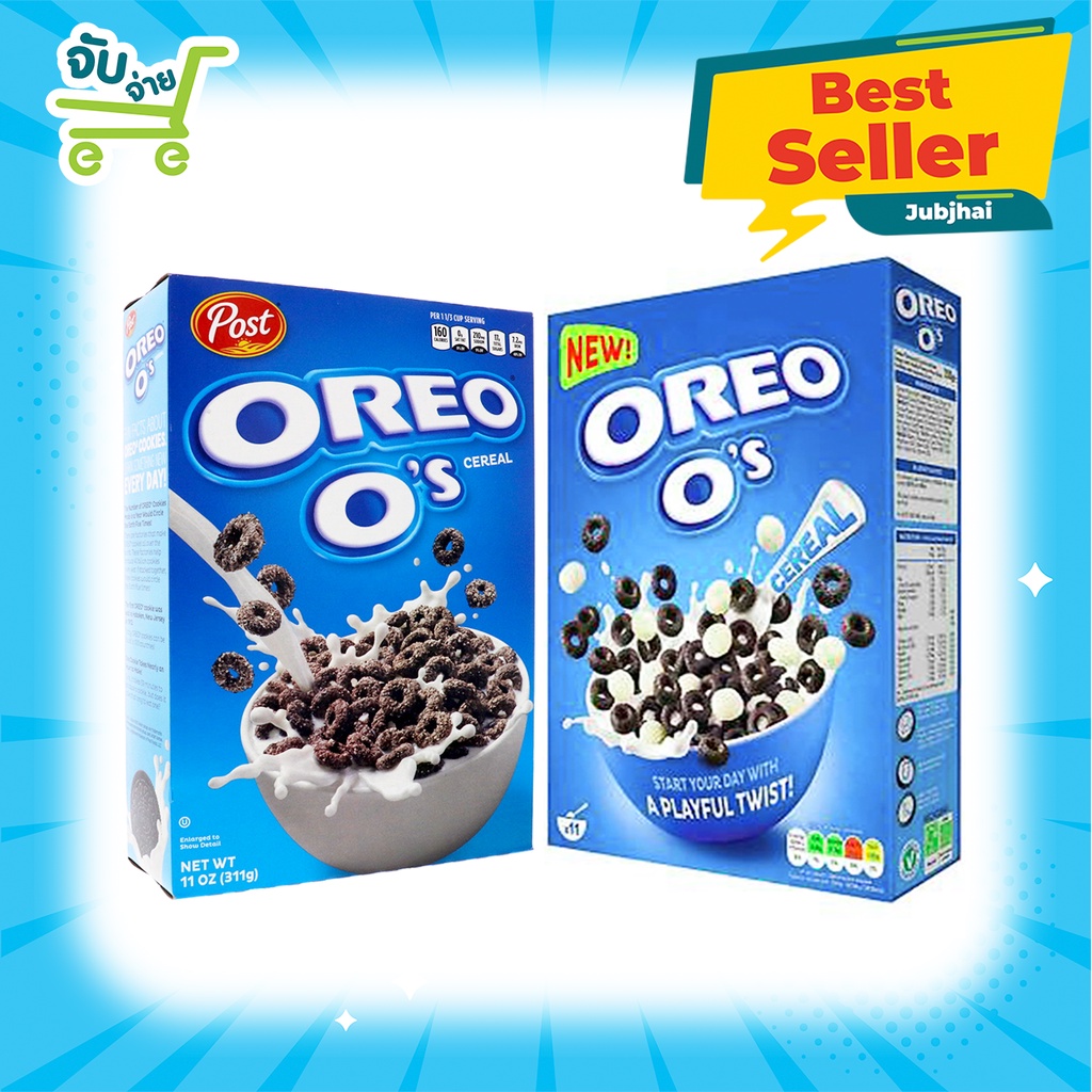 Post Oreo O’s Oreo cereal 311g. ซีเรียล โอริโอ้ รสช้อกโกแลต ขนาด 311กรัม มี 2 รสชาติ