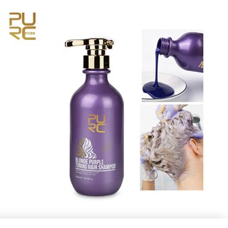 PURC Purple Granny Grey Color Protection 500ml Smooth Purple Shampoo ( แชมพูฆ่าเม็ดสีเหลืองดีที่สุด พร้อมเทคนิค)