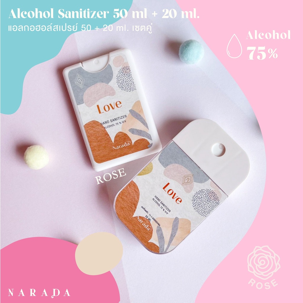 ❤️เซตโดนใจ❤️ราคาสบายกระเป๋าโดนใจจัดเลย1 เซทมี 2ชิ้น?มี2ขนาด50ml,20ml  by NaradaAsia❤️