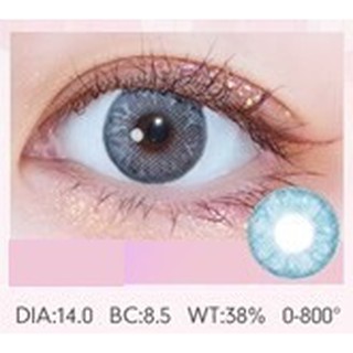 (1pair)(20.MAY.25)GEM Series,14.0mm，CLAMIDO brand,(grade0.0-8.0),Contact Lens yearly use(blue)