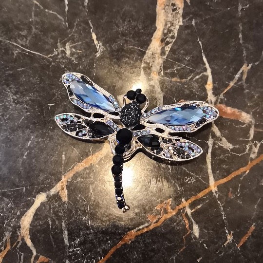 สวยหรู แฟชั่น คริสตัล ย้อนยุค แมลงปอ เข็มกลัด หญิง ขนาดใหญ่ แมลง เข็มกลัด ชุดเสื้อโค้ท เครื่องประดับ ของขวัญวันหยุด - รูปที่ 7