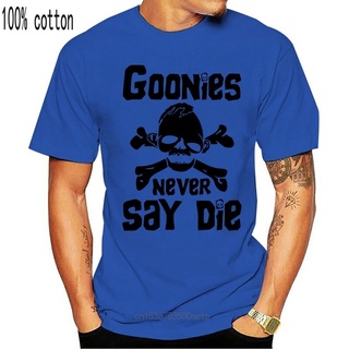 เสื้อยืด พิมพ์ลาย Goonies หนังหัวกะโหลกตลก คุณภาพสูง สไตล์คลาสสิก ไม่ซ้ําใคร สําหรับผู้ชาย 895553