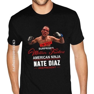 [COD]ขายส่ง เสื้อยืดคอกลม ผ้าฝ้าย พิมพ์ลายอนิเมะ Ninja Nate Diaz ขนาดใหญ่ คุณภาพสูง สไตล์อเมริกัน สําหรับผู้ชายS-5XL