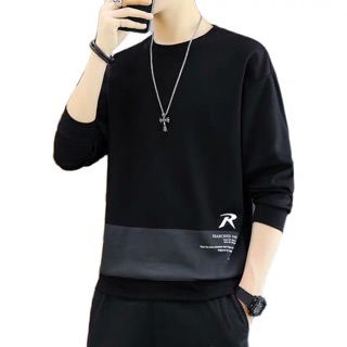 พร้อมส่ง!!! (อ่านก่อนสั่งนะคะ) เสื้อคอตามสี เสื้อคนงาน เสื้อคอกลมแขนยาว