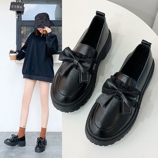 🔥Hot Sale / Small Leather Shoes Womens Thick Sole 2022 New All-Match Mary Jane Japanese loafers single shoes women