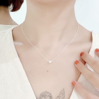 Jollity Silver Jewelry สร้อยคอเงินแท้92.5% สร้อยคอพร้อมจี้เม็ดบอล Ball Pendant with Necklace