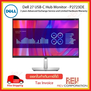 Dell P2723DE 27 USB-C Hub Monitor - P2723DE  QHD 2560 x 1440 at 60 Hz Warranty 3 Year Onsite Service