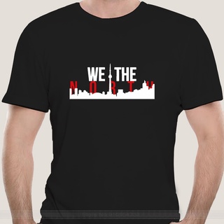 เสื้อยืด พิมพ์ลาย Raptors We The North Toronto Skyline สําหรับผู้ชาย