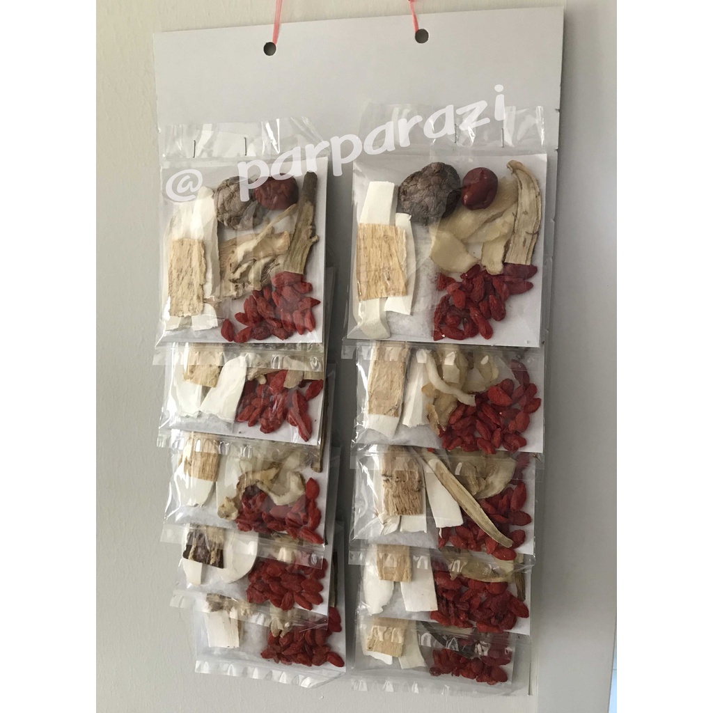 เครื่องตุ๋นยาจีน น้ำใส สด ใหม่ คัดสรรอย่างดี  (พร้อมส่ง)ชนิดแบบ10ซอง/1แผง