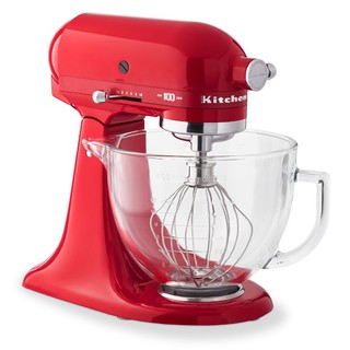 เครื่องผสมอาหาร KitchenAid 100 ปี Limited Edition Queen of heart stand mixer 5Q สี Passion Red โถแก้ว เครื่องนอก 110V