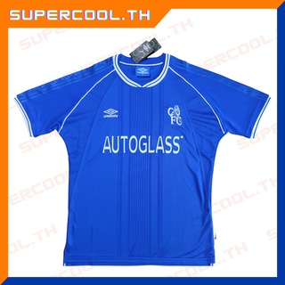 Chelsea 1999/01 Home Vintage Jersey เสื้อเชลซีย้อนยุค เสื้อบอลเชลซีย้อนยุค Autoglass Umbro