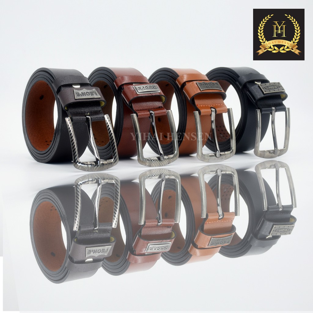 [Y&H] เข็มขัดผู้ชาย เข็มขัดผู้ชายหนังเทียมเข็มขัดผู้ชายหัวเข็มขัด - YH001