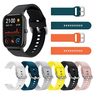 สายนาฬิกาข้อมือซิลิโคน 20 มม Sport Huami Amazfit GTS/GTS 4 3 2 2e 2Mini/GTS 4 Mini