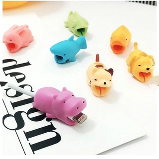 ตัวถนอมสายชาร์จ USB ซิลิโคน ลายสัตว์น่ารัก สไตล์เกาหลี 5.0 1 ชิ้น