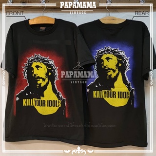 [ KILL YOUR IDOLS ] Vintage Rare 1987 DON ROCK TERROR WORLDWIDE  เสื้อวง เสื้อทัวร์ เสื้อวินเทจ papamama vintage