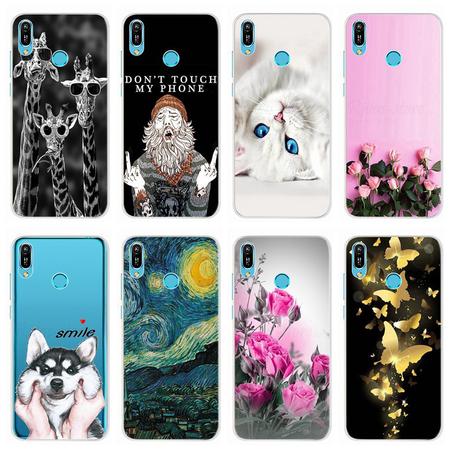 Casing Soft Case Huawei Y6s Case Pattern TPU Silicone Cover Huawei Y6 2019 Y 6 Y6s Y6Prime Phone Cas