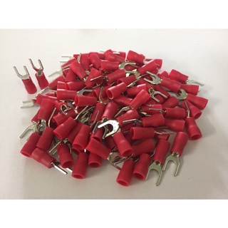ก้ามปู SV1-4 สีแดง แพ็ค 100 ชิ้น (สินค้าพร้อมส่ง)