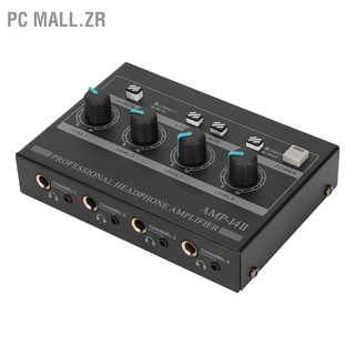 Pc Mall.Zr Amp‐14Ii อะแดปเตอร์ขยายเสียงสเตอริโอ 4 ช่องทาง พร้อม 12V 1.5A สําหรับเวทีสตูดิโอ 100‐240V