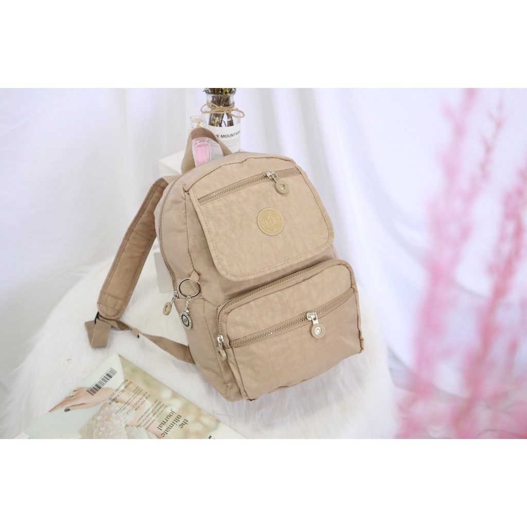 A_LYN กระเป๋าเป้สะพายหลัง ผ้าคิปลิ้ง ใบใหญ่มีหลายช่อง (MM885)